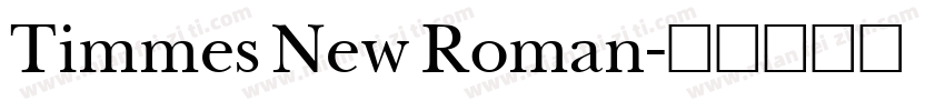 Timmes New Roman字体转换